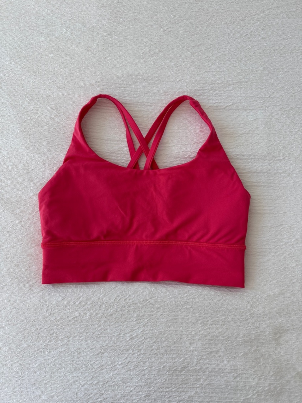 lululemon athletica Bright Pink Strappy Sports Bralette